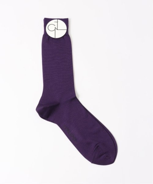 EDIFICE(エディフィス)/【CONLEAD / コンリード】Silk Solid Socks/パープル
