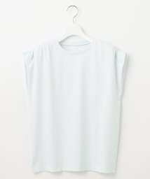 JIYU-KU（SMALL SIZE）(自由区（小さいサイズ）)/【カタログ掲載・洗える】タックギャザーネック Tシャツ/サックス