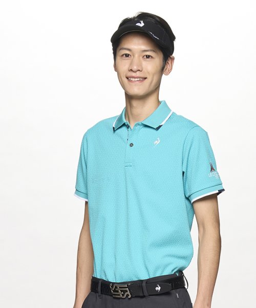 le coq sportif GOLF (ルコックスポルティフ（ゴルフ）)/【ストレッチフォーサー】ベーシックデザイン半袖ポロシャツ/グリーン