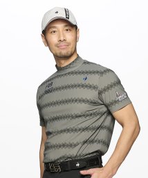 le coq sportif GOLF /【ストレッチフォーサー】ボーダー柄モックネックシャツ/505875749