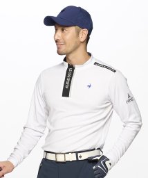 le coq sportif GOLF (ルコックスポルティフ（ゴルフ）)/ハーフジップ長袖シャツ/ホワイト