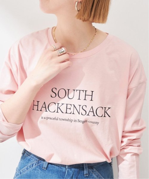 B.C STOCK(ベーセーストック)/SOUTH HACKENSACK ロゴロンT/ピンク