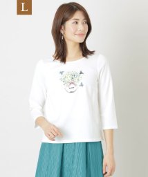 TO BE CHIC(L SIZE)/【L】コットンポンチ モチーフカットソー/506004279