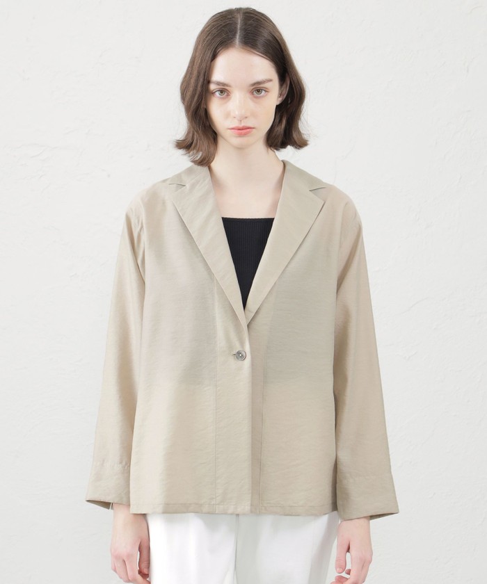 極美品✨マッキントッシュフィロソフィー　コンパクトブルゾン　36 ベージュ WEB&一部店舗限定】コットンレインクロスブルゾン(ブルゾン