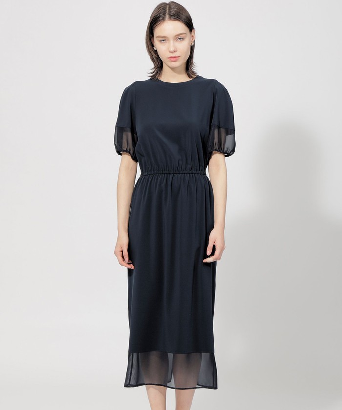 EPOCA THE SHOP ネイビーワンピース 40 日本製 EPOCA THE SHOP ネイビーワンピース 40 日本製