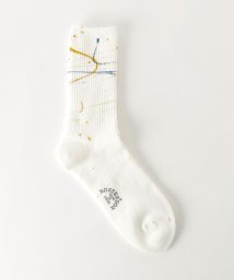 green label relaxing(グリーンレーベルリラクシング)/【別注】＜ROSTER SOX×green label relaxing＞ペイント ソックス/OFFWHITE