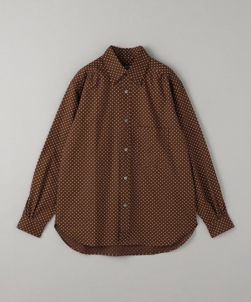 BEAUTY&YOUTH UNITED ARROWS(ビューティーアンドユース　ユナイテッドアローズ)/＜TUBE＞ ポルカドット ロングスリーブ シャツ/DK.BROWN