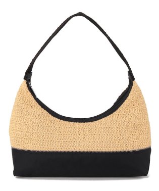 LeSportsac/RAFFIA SHOULDER BAGリサイクルドブラックラフィア/506029427