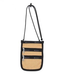 LeSportsac/RAFFIA 3 ZIP XBODYリサイクルドブラックラフィア/506029429