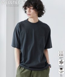 coen(coen)/【WELLTECT】ベーシックポケットTシャツ（WEB限定カラー）/DK.GRAY