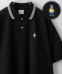 coen/ワンポイントベア刺繍ポロシャツ/506035103