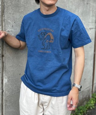 NOLLEY’S goodman/BACKPACKING CHALLENGE フロントプリントTシャツ/506035126