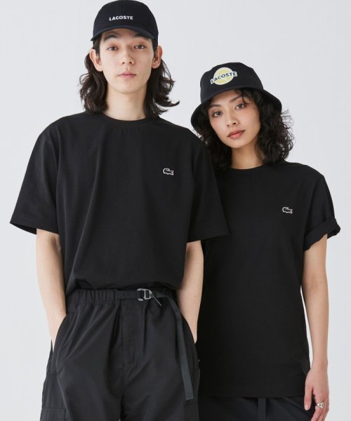 LACOSTE Mens(ラコステ　メンズ)/アウトラインクロッククルーネック半袖Tシャツ/ブラック