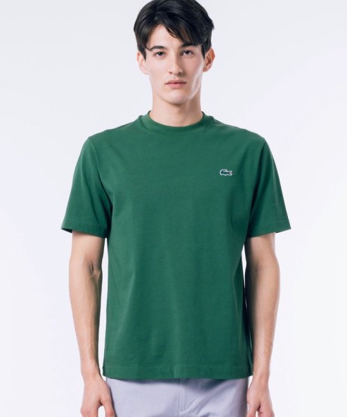 LACOSTE Mens(ラコステ　メンズ)/アウトラインクロッククルーネック半袖Tシャツ/グリーン