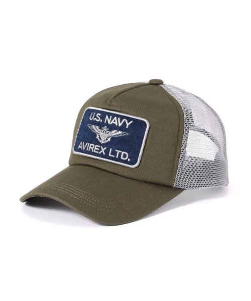 AVIREX(AVIREX)/MESH CAP US NAVY / メッシュキャップ US ネイビー / AVIREX / アヴィレックス/オリーブ