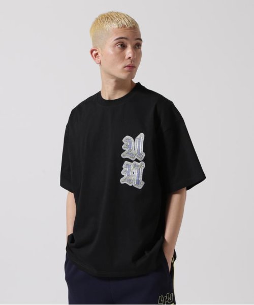 LHP(エルエイチピー)/UNKNOWNLONDON/アンノウンロンドン/MULTI LOGO ICED OUT TEE/ブラック