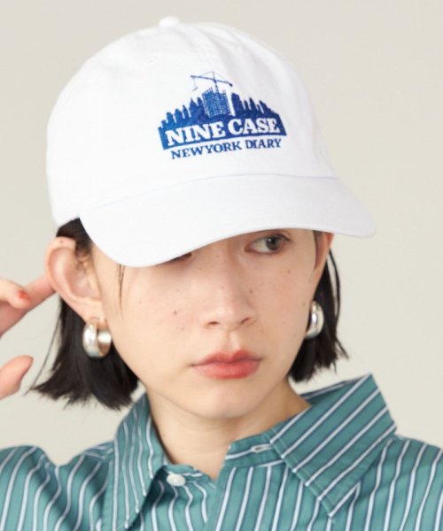 SHIPS WOMEN(シップス　ウィメン)/《予約》SHIPS NINE CASE:NY DIARY CAP ◆/ホワイト