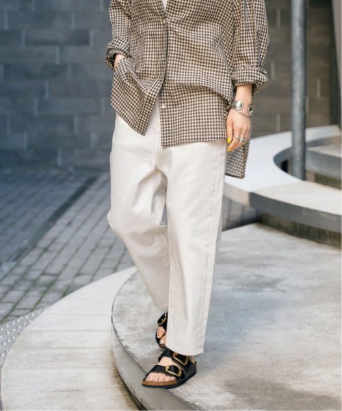 【W by Woadblue / ダブリューバイウォードブルー】LOOSE TAPERED DENIM by Woadblue ダブリューバイウォードブルー Spick LOOSE TAPERED 160cm　着用サイズ 25ブルー 163cm　着用サイズ