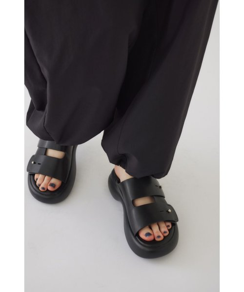 RIM.ARK(リムアーク)/Volume sole sandal/BLK