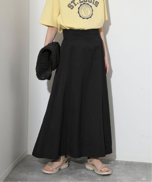 リネン混ハイウエストスカート(506041364) | スローブ イエナ(SLOBE  