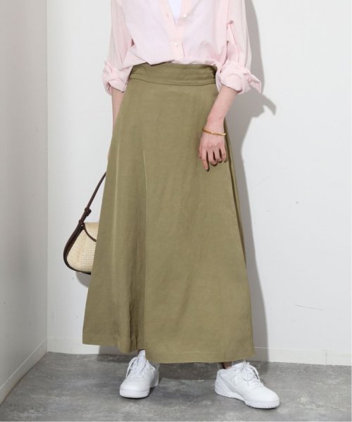 リネン混ハイウエストスカート(506041364) | スローブ イエナ(SLOBE  