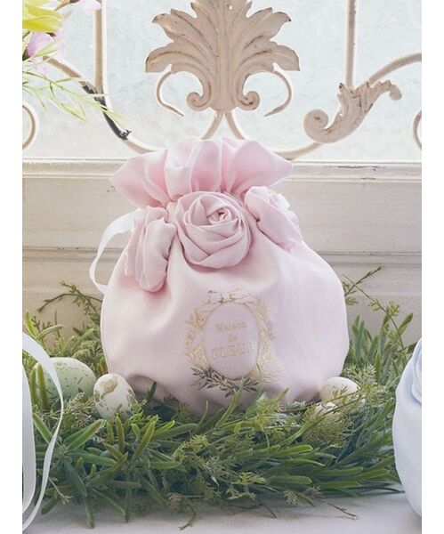 No.2304-29 ミニストラップサシェ 香り袋 春の小花柄＊パール⑥