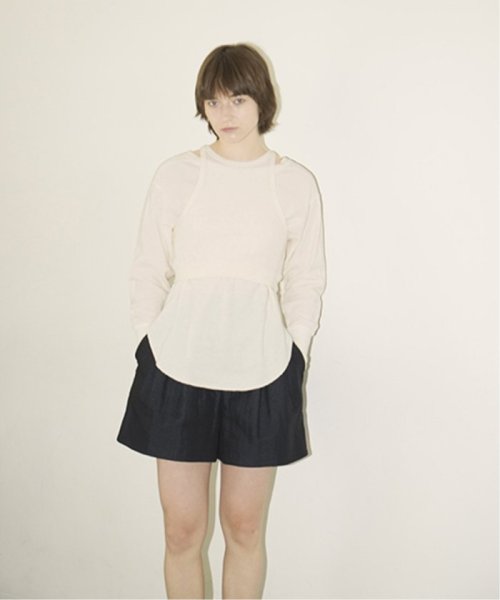 JOURNAL STANDARD(ジャーナルスタンダード)/【CLANE/クラネ】LAYERED BUSTIER THERMAL TOPS：カットソー/ナチュラル