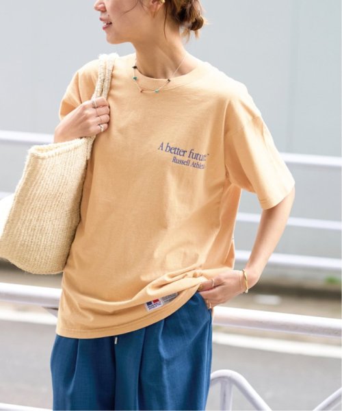 JOURNAL STANDARD relume(ジャーナルスタンダード　レリューム)/【RUSSELL ATHLETIC】Bookstore Jersey S/S：Tシャツ/オレンジ