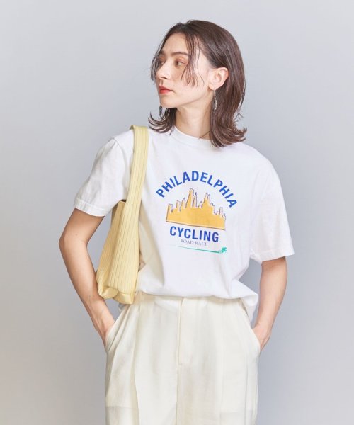 BEAUTY&YOUTH UNITED ARROWS(ビューティーアンドユース　ユナイテッドアローズ)/【別注】＜GOOD ROCK SPEED＞スポーツ レトロプリントTシャツ/WHITE