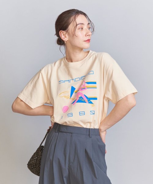 BEAUTY&YOUTH UNITED ARROWS(ビューティーアンドユース　ユナイテッドアローズ)/【別注】＜GOOD ROCK SPEED＞スポーツ レトロプリントTシャツ/NATURAL