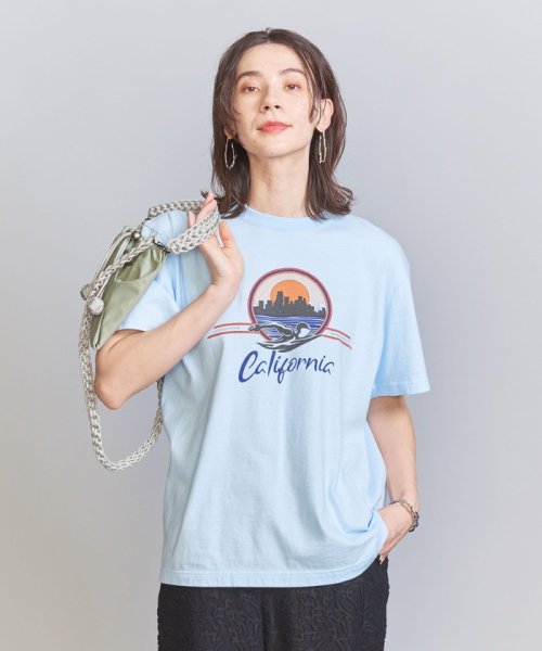 BEAUTY&YOUTH UNITED ARROWS(ビューティーアンドユース　ユナイテッドアローズ)/【別注】＜GOOD ROCK SPEED＞スポーツ レトロプリントTシャツ/LT.BLUE