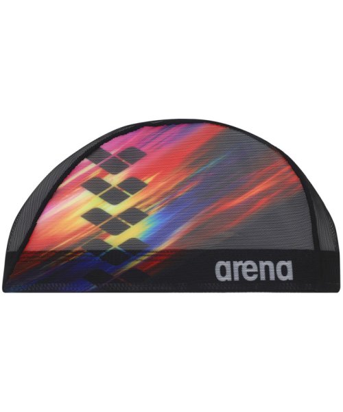 arena(アリーナ)/ARENA アリーナ スイミング メッシュキャップ ARN－4408 ARN4408/ブラック系1
