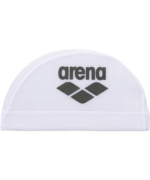 arena(アリーナ)/ARENA アリーナ スイミング アリーナロゴメッシュキャップ 水泳帽 スイムキャップ 帽/ホワイト