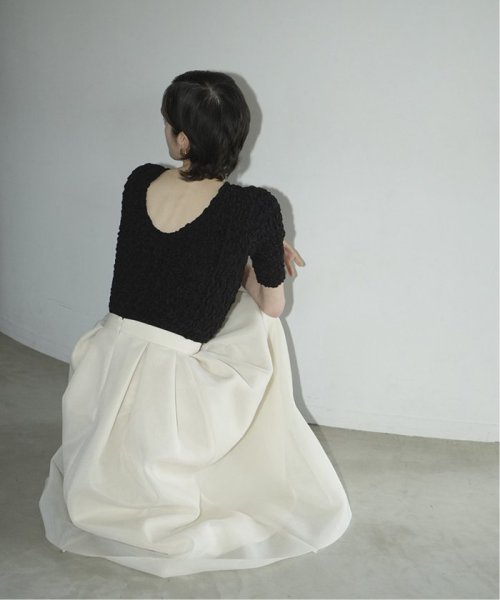 JOURNAL STANDARD(ジャーナルスタンダード)/【CLANE/クラネ】 SHIRRING CROPPED TOPS：トップス/ブラック