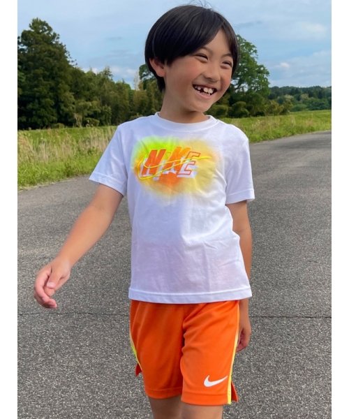 NIKE(ナイキ)/キッズ(105－120cm) セット商品 NIKE(ナイキ) NKB B NK HAZY RAYS TEE SHORT S/ORANGE