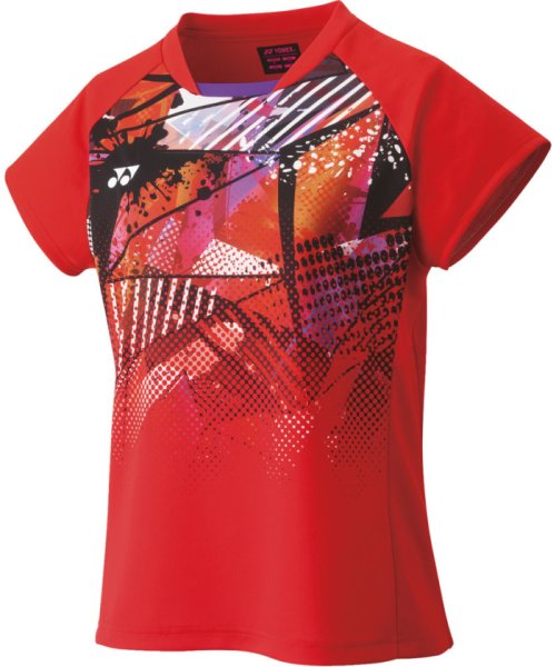 Yonex(ヨネックス)/Yonex ヨネックス テニス ウィメンズゲームシャツ レディース 半袖 トップス Tシャツ /レッド