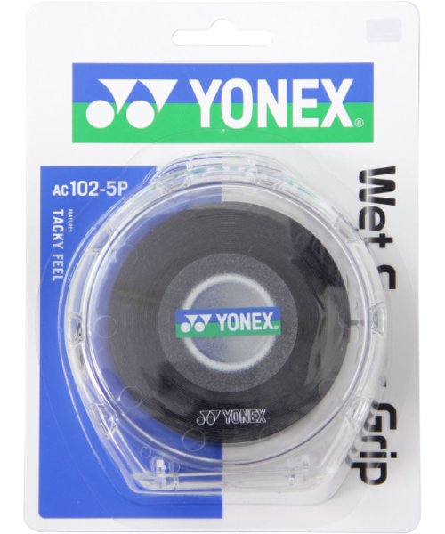 Yonex(ヨネックス)/Yonex ヨネックス テニス ウェットスーパーグリップ5本パック 5本入 グリップテープ /ブラック