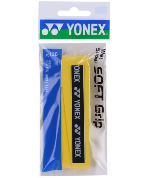 Yonex(ヨネックス)/Yonex ヨネックス テニス ウェットスーパーソフトグリップ グリップテープ ぐりっぷ /イエロー