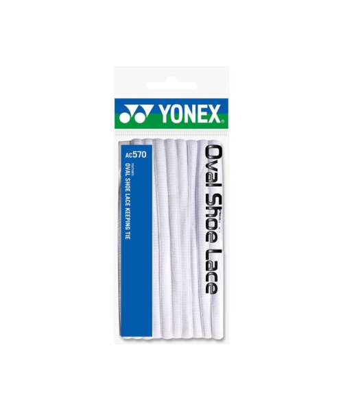 Yonex(ヨネックス)/Yonex ヨネックス テニス オーバルシューレース シューレース カラー紐 靴ひも シュー/ホワイト