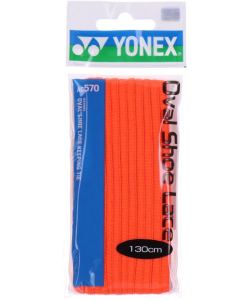 Yonex(ヨネックス)/Yonex ヨネックス テニス オーバルシューレース シューレース カラー紐 靴ひも シュー/オレンジ