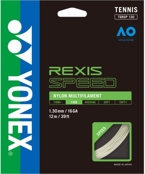 Yonex(ヨネックス)/Yonex ヨネックス テニス テニスストリングス レクシススピード130 TGRSP130 011/ホワイト