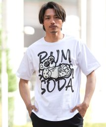 SB Select(エスビーセレクト)/RUMSODA PT×ワッペン刺繍セミBIG半袖クルーTシャツ/ホワイト