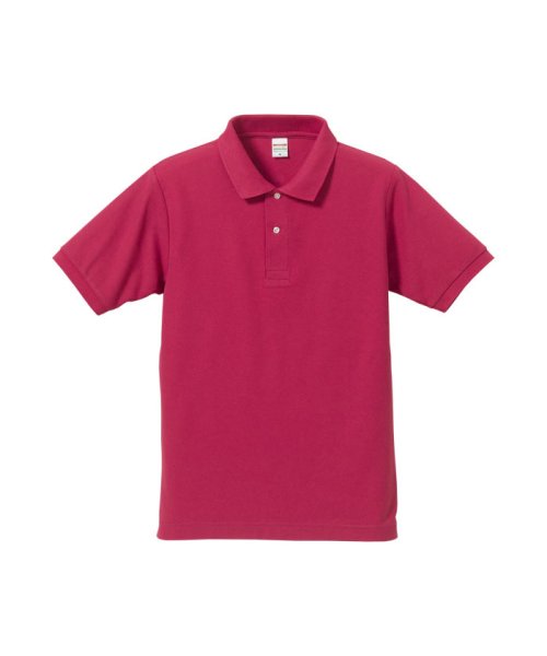 Yonex(ヨネックス)/UnitedAthle ユナイテッドアスレ 5．3オンスドライ CVC ポロシャツ 大きいサイズ 半袖/ピンク