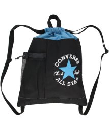 CONVERSE(コンバース)/CONVERSE コンバース ナップサック 13L リュック バッグ 鞄 かばん 軽量 ポケット付き/ブラック系2