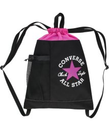 CONVERSE(コンバース)/CONVERSE コンバース ナップサック 13L リュック バッグ 鞄 かばん 軽量 ポケット付き/ブラック系3