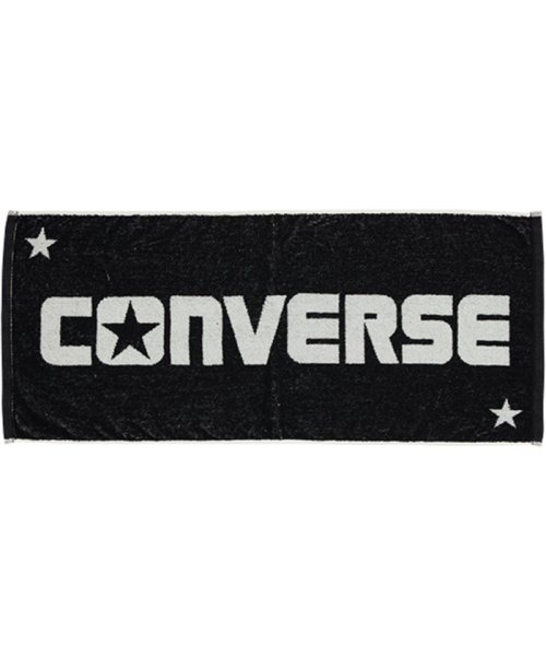 CONVERSE(CONVERSE)/CONVERSE コンバース バスケット ジャガードフェイスタオル バスケ バスケットボール /ブラック