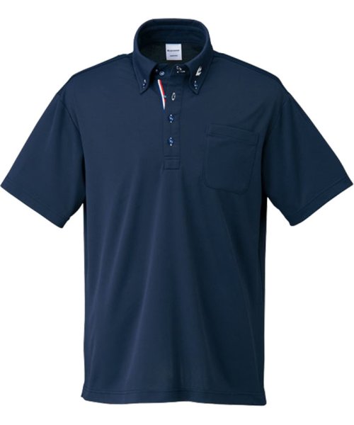 CONVERSE(コンバース)/CONVERSE コンバース バスケット ボタンダウンシャツ メンズ ポロシャツ 半袖 シャツ /ネイビー