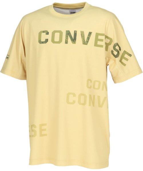 CONVERSE(コンバース)/CONVERSE コンバース バスケット プリントTシャツ 半袖 トップス 吸汗速乾 バスケ チ/イエロー