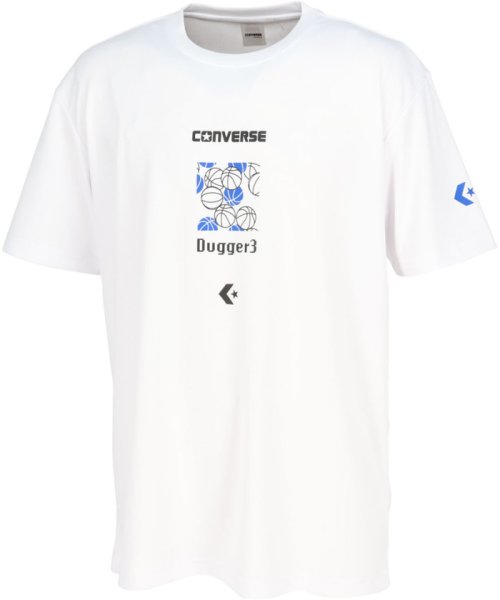 CONVERSE(CONVERSE)/CONVERSE コンバース バスケット プリントTシャツ 半袖 トップス 吸汗速乾 バスケ チ/ホワイト