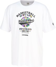 CONVERSE(CONVERSE)/CONVERSE コンバース バスケット プリントTシャツ CB241366/ホワイト